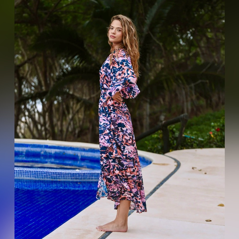 Hutch Lindie Full Sleeve Maxi Wrap Dress - Picture 6 of 9